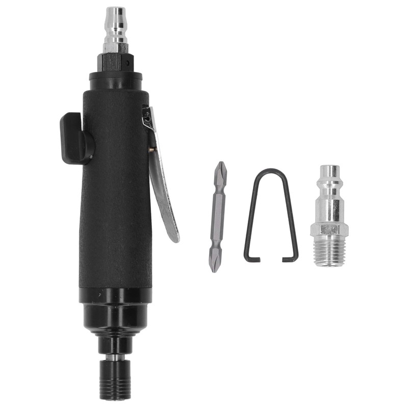 Pneumatic Screwdriver Noise Free Straight Handle Reversible Alloy Steel Industrial