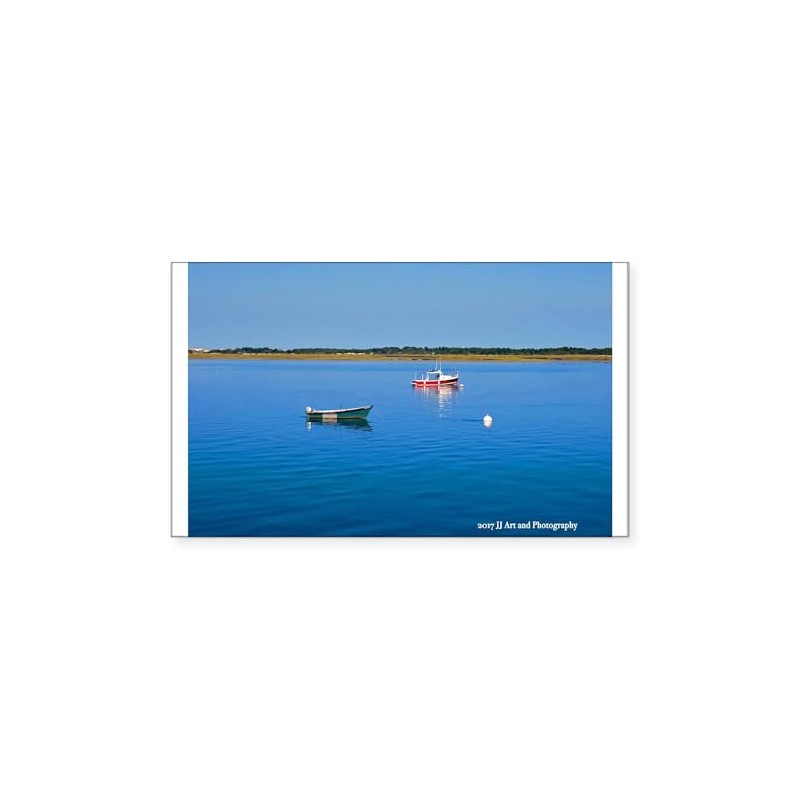 CafePress Cape Cod Boats Rectangle Bumper Sticker Car Decal