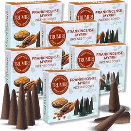 Frankincense Myrrh - Scented Incense Cones - 60 Cone Incense Packs