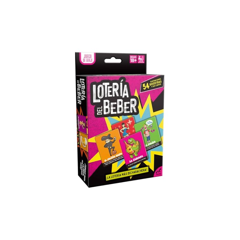 Novelty Corp Juego De Viaje Loteria del Beber