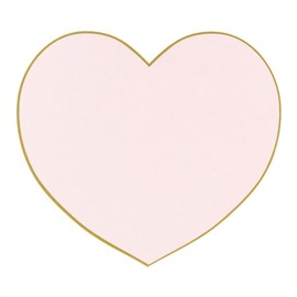 Midori Colored Paper Die Cut Heart Pink 33130006
