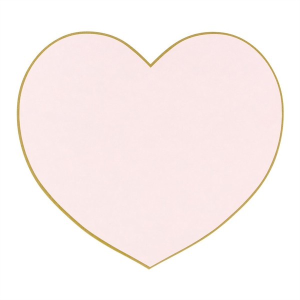 Midori Colored Paper Die Cut Heart Pink 33130006