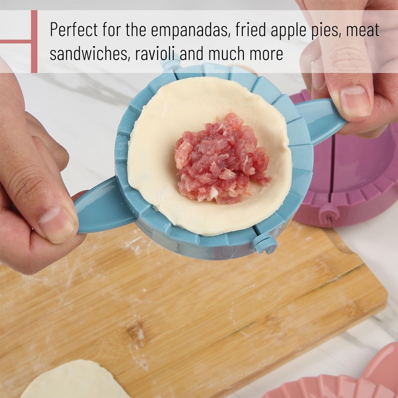 BTaT- Empanada Dough Press Set, 3 Pack, Empanada Press, Empanada