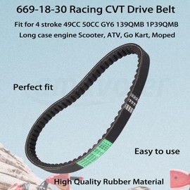Amavoler 669 18 30 CVT Drive Belt for GY6 50cc 80cc Engine Chinese Moped Scooter Quad 4 Wheeler Go Kart ATV.