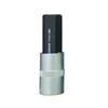 BONDHUS Hexagonal Socket Bit 0.7 inch (17 mm) [Drive: 0.5 inch (12.7 mm), Total Length: 2.8 inches (72 mm), Bit Total Length: 2.0 inches (50 mm); Black Dyed No. 43286