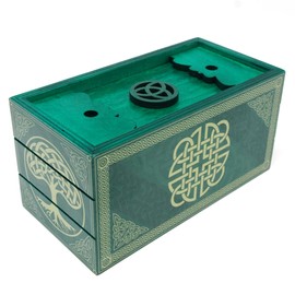 Celtic Puzzle Box by Crux Puzzles - Fun Wooden Puzzle Box With Two Hidden Compartments