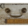 Vintage Drawer Handles Swan Neck Drop Handle Antique Brass 3.5"