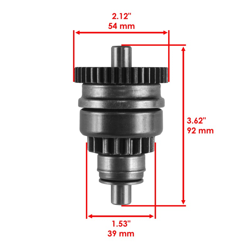 Caltric Starter With Drive Bendix and Relay Solenoid for Polaris