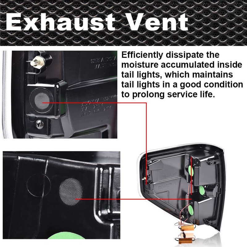 CNNELL LED Tail Lights Assembly Rear lights Compatible with Ford