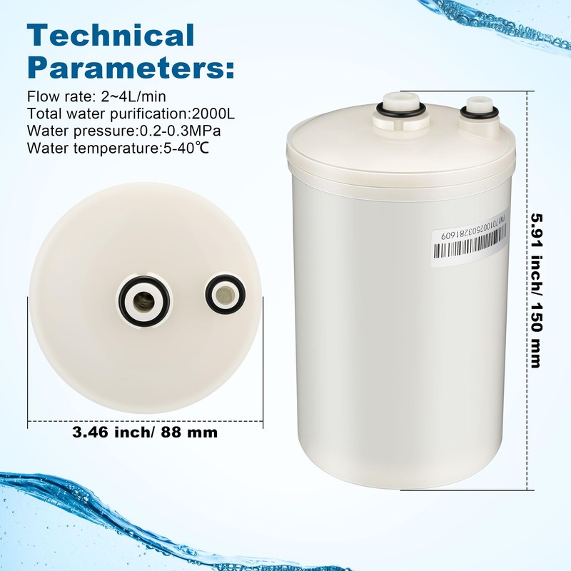 Qualirey 2 Pack Premium Filter Replacement Compatible with HG-N Type