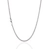925 Sterling Silver 2.30 mm Diamond-Cut Rope Chain Necklace with