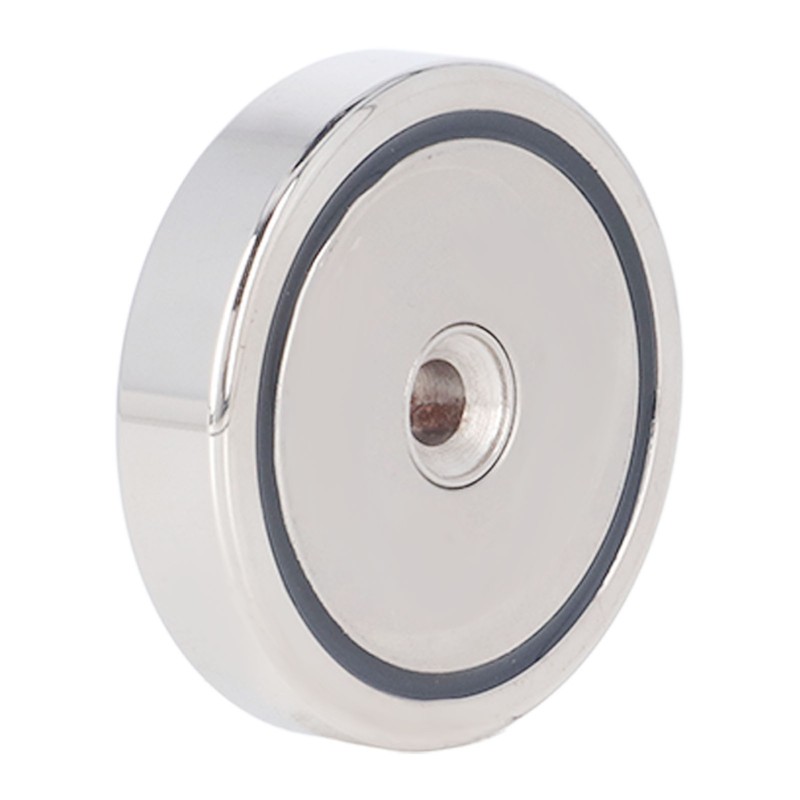 High Power Fishing Magnet NdFeB Stainless Steel Silver Neodymium Fishing
