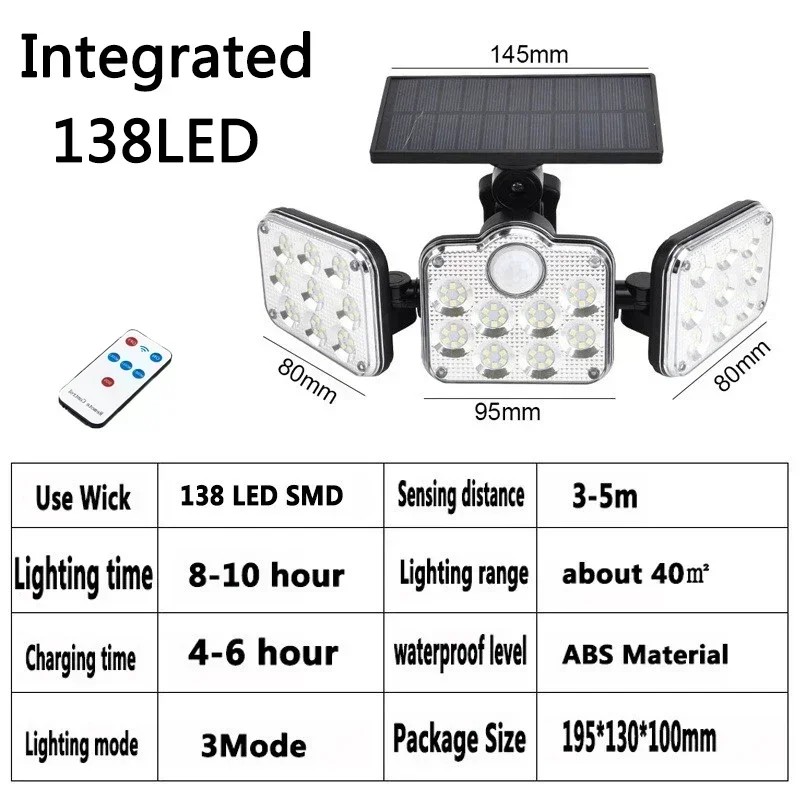 Solar Motion Sensor Wall Light for Outdoor Use – Adjustable