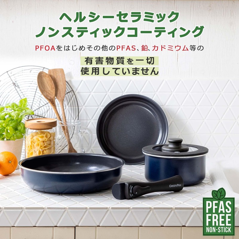 Green Pan Click Chef Egg Pan Oxford Blue