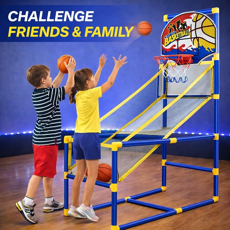 Liberty Imports Kids Arcade Basketball Game Set with Automatic Ball