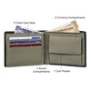 Urban Forest Kyle Two Fold Leather Wallet, Green/Grey with RFID