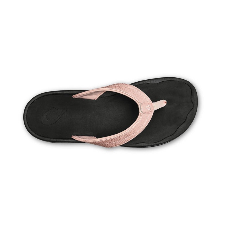 OLUKAI Womens 20110-1830-10 Ohana W, Womens, Petal Pink/Black, 7 M
