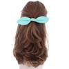 Soft Bendable Hair Bow Aqua
