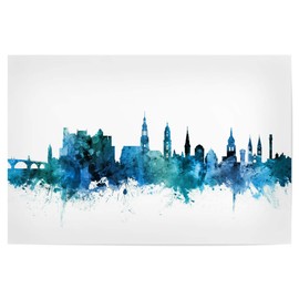artboxONE Poster 30 x 20 cm Cities Heidelberg Germany Skyline Blue - Image Heidelberg Blue Cityscape