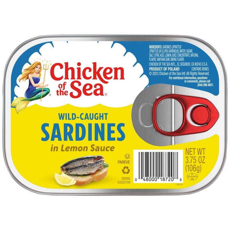 Chicken of the Sea Sardines in Lemon Sauce, 3.75 oz.