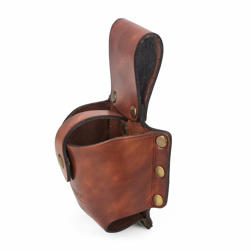 TOURBON Large Size Leather Tape Measure Holder Tool Holster for