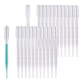 RAMMASTERY Pipetas Gotero Plásticas Transferencia Desechable 3ml 500pza