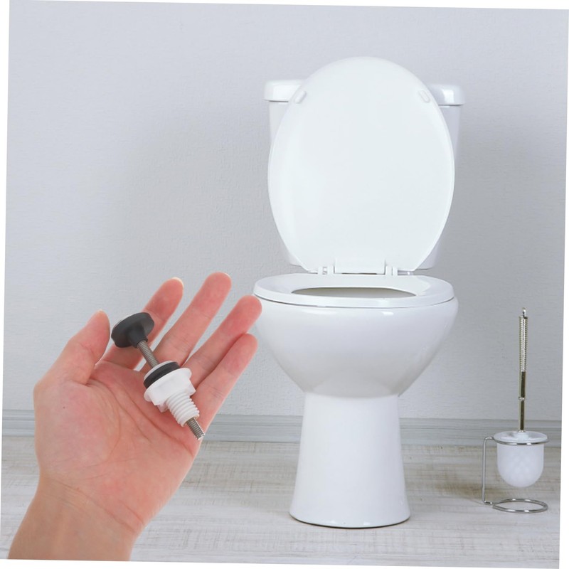 LALAFINA Toilet Tank Replacement Kit Cistern Screws Sealing Ring Toilet