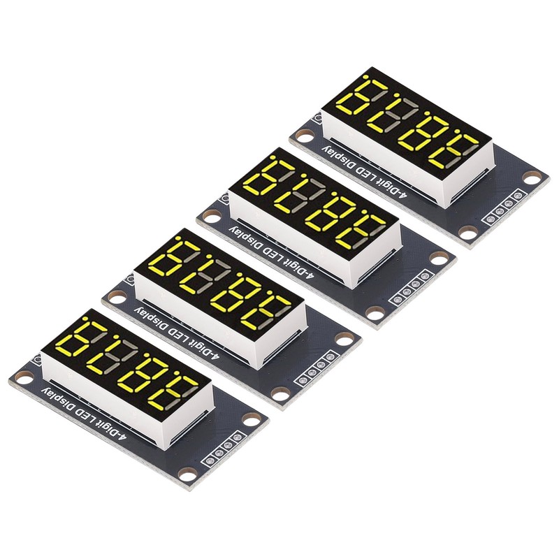 4 Sets Digital Tube Display Module LED 4 Digit 7