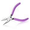 SPEEDWOX Mini Long Nose Pliers with Serrated Jaw and Cutter,