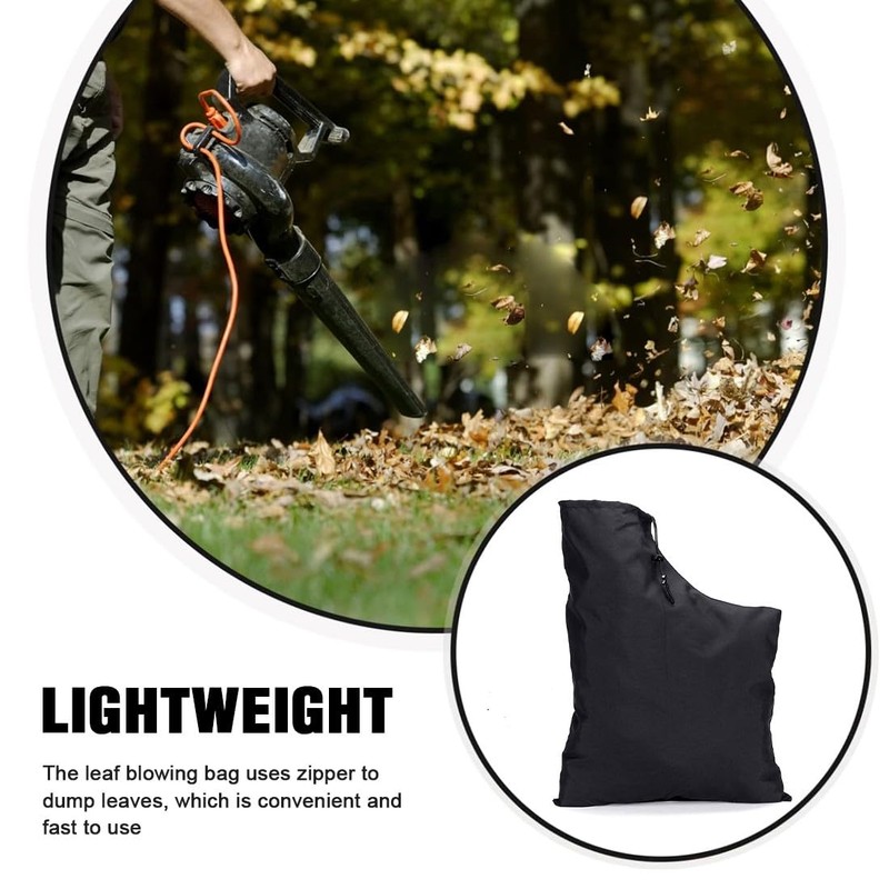 ZKGYUS Leaf Blower Bag 60 x 44 cm Black Leaf