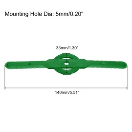 sourcing map String Trimmer Head Blades Replace, 20Pcs Plastic Cutter Blades Replacement Lawn Mower Weed Blades Accessories for Cordless Grass Trimmer, Green