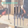 4PCS Woodworking Square Drill Bits Set HSS Wear Resistant 1/4in