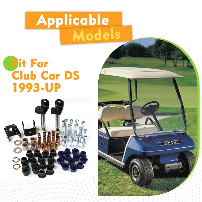 CLUBRALLY Club Car DS Deluxe Golf Cart Front and Rear