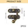 Antique Vintage Quick Release Locking Hooks, Pack of 2 Small