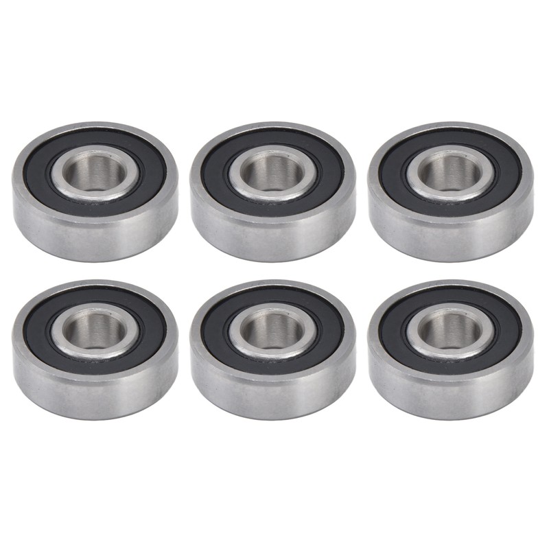 10Pcs Deep Groove Ball Bearing Rubber Seals Extra Light Series