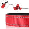 Reflective Dog Collar Breathable Pet Collar Adjustable Nylon Collars Multicolor