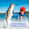 Dr.Fish 50 Pack Drop Shot Hooks, Bass Fishing Split Shot