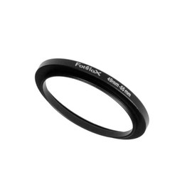 Fotodiox Metal Step Up Ring, Anodized Black Metal 49mm-55mm