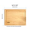 Maple Wood Cutting Boards for Kitchen 14x10 | Hardwood Kitchen