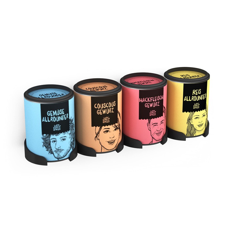 NewGround Designs Gewürzregal für Just Spices - zum Kleben oder
