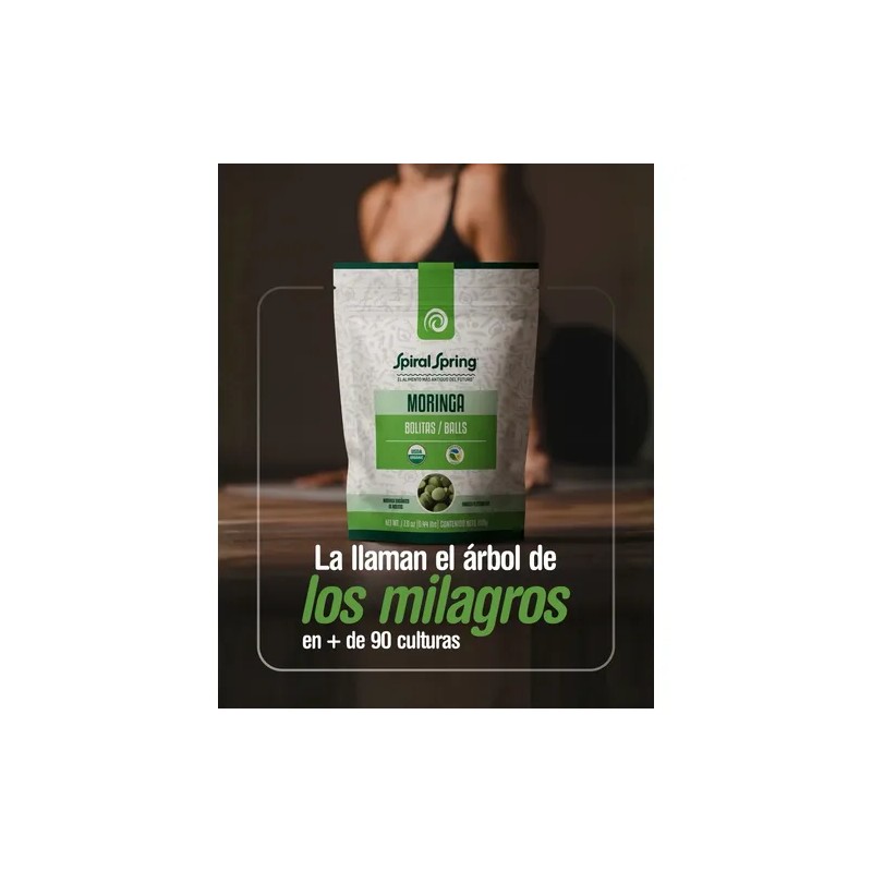 Alga Spirulina Maxima + Moringa Polvo Spiral Spring Orgánica