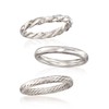 Ross-Simons Jewelry Set: 3 Polished Rings