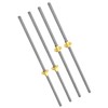 QWORK 4 Pack T8 300mm Lead Screw and Brass Nut