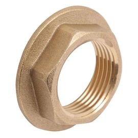 1 1/2" Flanged Brass Backnut (Known as backnut/tap backnut/Plumbing Nuts/Brass Back nut/Back nut Also Available in 1/2 Inch, 3/4 Inch, 1 Inch, 1 1/4 Inch, 2 Inch BSP)