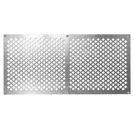 Tjernlund 18” x 10” Crawl Space Steel Vent Cover “Morning Star” Pattern for High Airflow and Extreme Durability