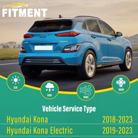 26" 16" 11" Windshield Wiper Blades Replacement for Hyundai Kona 2018 2019 2020 2021 2022 2023 Kona Electric Premium All Weather Front Rear Wipers Set - OEM Quality (Pack of 3)