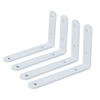 KKlewu Shelf Brackets 4mm Thick Right Shape Set of 4