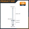 sourcing map 100Pcs 5/32"x3/8" Round Head Blind Rivets, Zinc-Plated Carbon