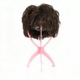 SheaSculpt Portable Wig Holder Foldable Wig Stand Wig Holder Convenient Stand for Multiple Wigs Display Travel Wig Stand Tool （1 pack）