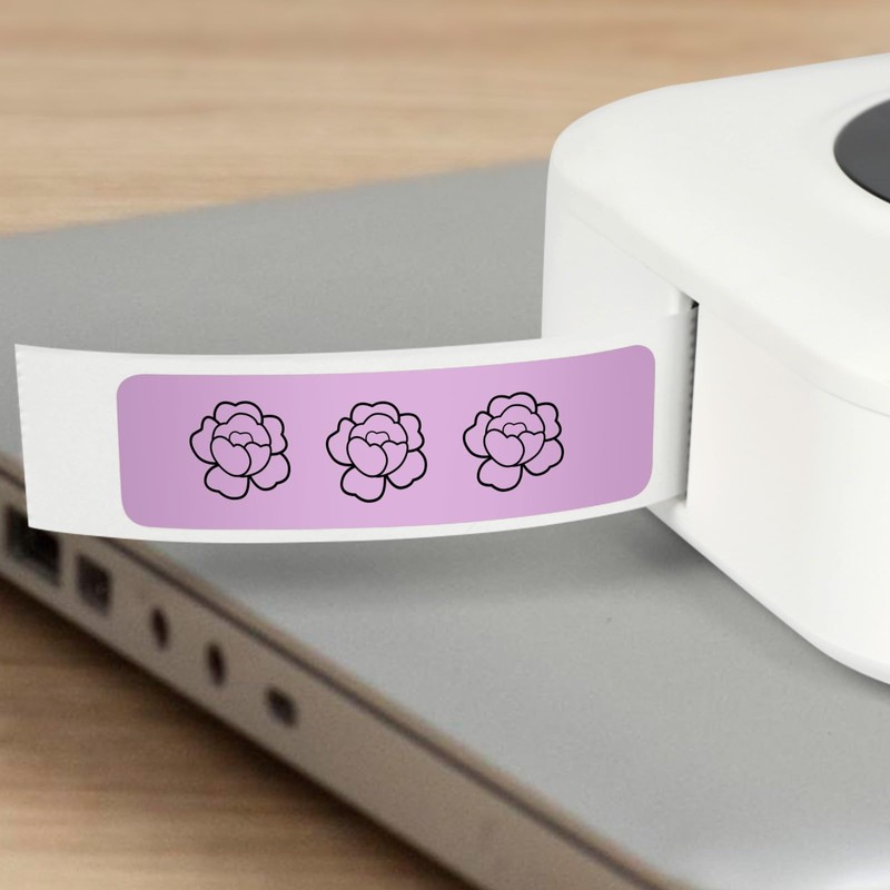 12 x 40 mm Thernal Labels Purple